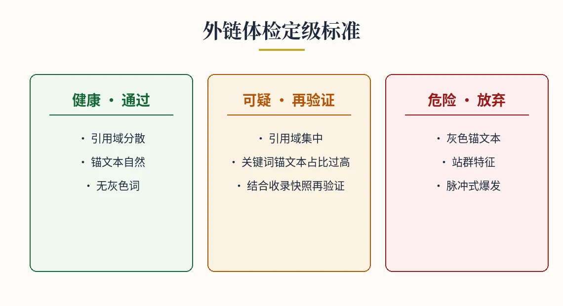 外链体检定级标准 外链体检定级标准图